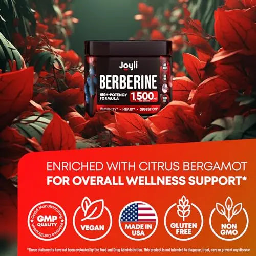 Berberine Supplement - Berberine 1500MG for Diet, GI Health & Water Loss - Pure Berberine JOYLI Nutrition Au supplements