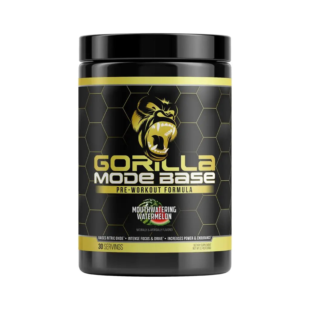 Gorilla Mode Base Pre Workout - Raises Nitric Oxide · Intense Focus & Drive · Endurance Gorilla Mind Au supplements