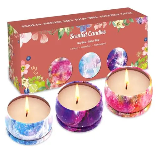Scented Candles Gift Set, 3 Pack Soy Candles Gift Set Candles for Home Scented, Gifts for Women Men Weimingte Au supplements