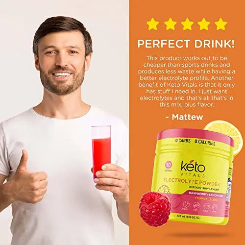 Keto Vitals Electrolytes Powder - Sugar Free Keto Electrolytes Powder with Potassium Keto Vitals Au supplements
