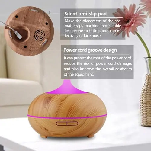 Essential Oil Diffuser, Aromatherapy humidifier, ultrasonic Cold Mist humidifier, 4 Timing Settings TinasChoice Au supplements