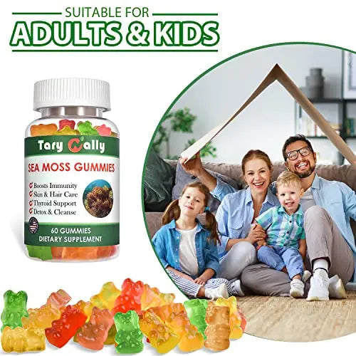 Tary Nally Sea Moss Gummies, Organic Irish Sea Moss Gummies for Adults & Kids Tary Nally Au supplements