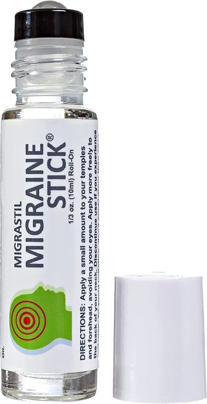 Basic Vigor Migrastil Migraine Stick Rollon - Fast Cooling Comfort for Your Head 3-Pack. Aromatherapy with Peppermint & Other Essential Oils. Metal Roller. Made in USA by Basic Vigor Basic Vigor Au supplements