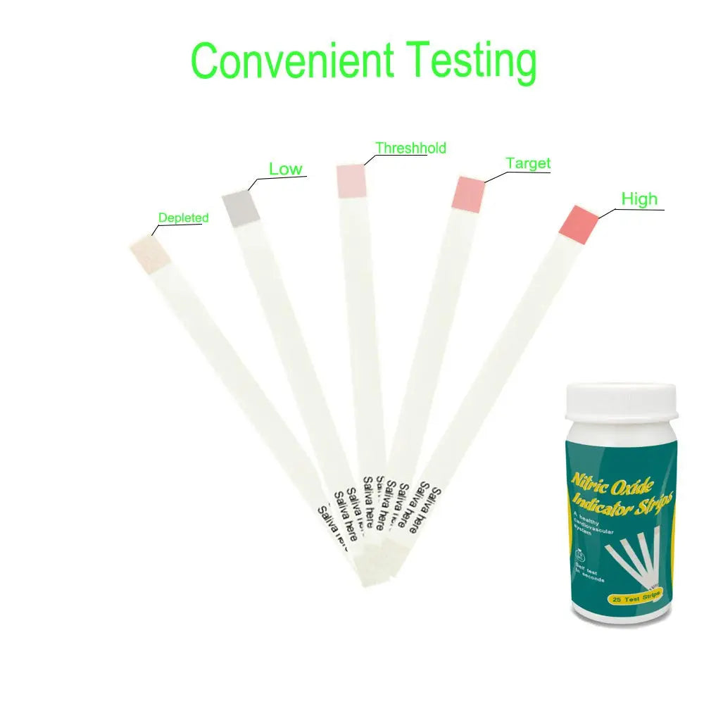 Nitric Oxide Test Strips [25strips]- Nitric Oxide Indicator Strips Work by Measuring The TONNYLAB Au supplements