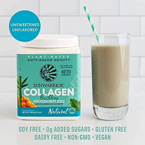 Sunwarrior Collagen Building Protein Peptides, Natural, 500 g Sunwarrior Au supplements