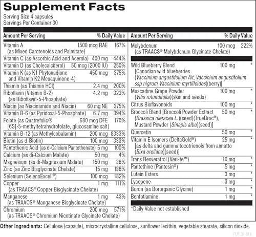 Designs for Beauty The Foundation of You - Women’s Multivitamin Supplement, 120 Count - with Vitamin D, Vitamin C, Folate, Tocotrienols, Lutein, Broccoli Seed, and Zinc Designs for Beauty