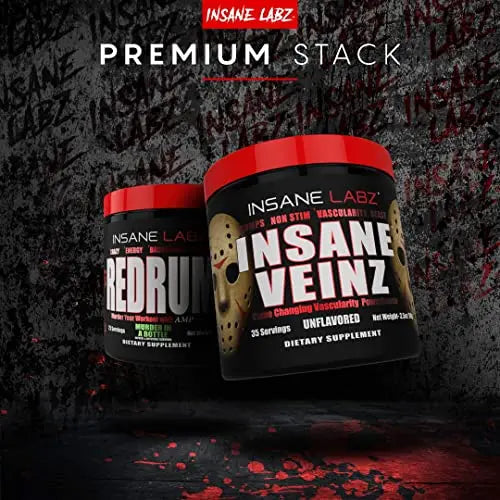 Insane Labz Insane Veinz Non Stimulant NO Enhancing Powder, Nitric Oxide Booster Insane Labz Au supplements