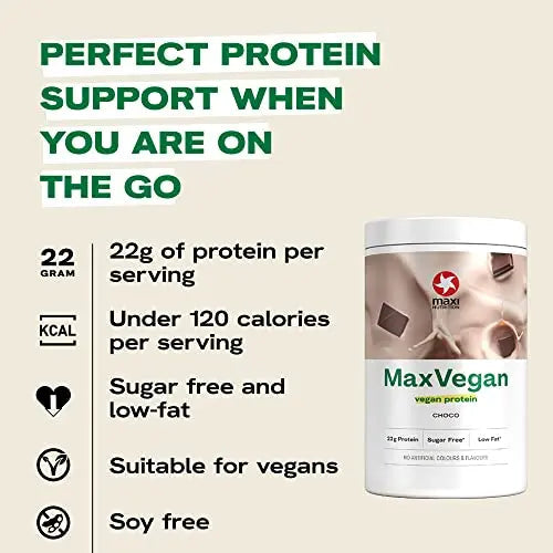 MaxiNutrition - MaxVegan Protein Powder, Chocolate - Plant Based Protein Food Supplement MaxiNutrition Au supplements