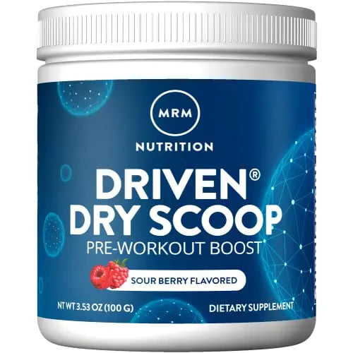MRM Nutrition Driven Dry Scoop Pre-Workout Powder| Sour Berry Flavored| Pure Ingredients MRM Au supplements