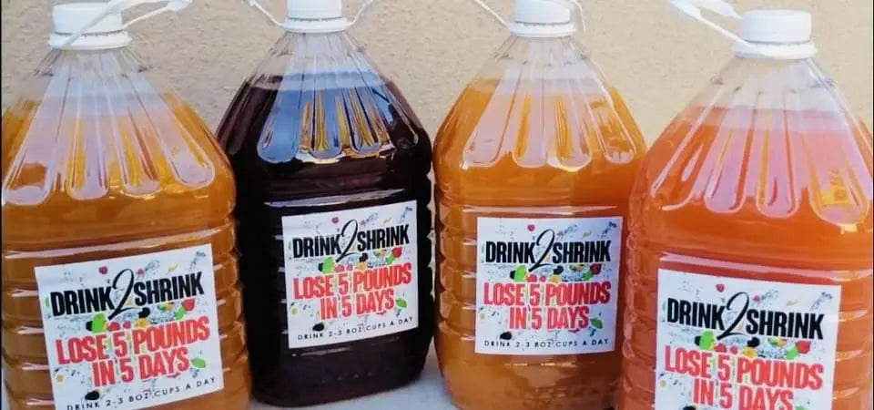 4 Week drink2Shrink Detox Formula Start Losing That Stubborn Belly Fat! (Green Apple) Heath Secret Au supplements