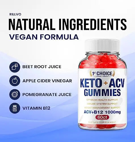 (2 Pack) 1st Choice Keto ACV Weight Loss Gummies Keto First Choice ACV Advanced Formula Rillvo Au supplements