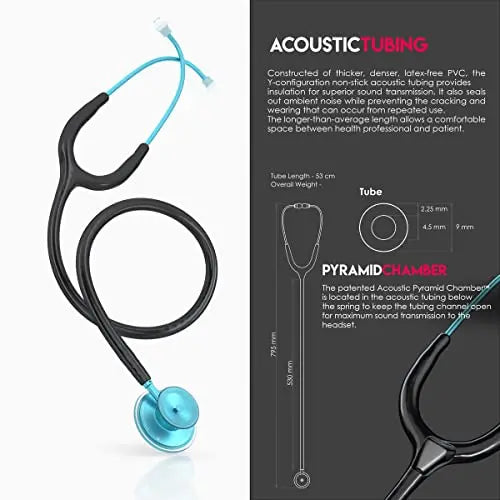 Engravable - MDF Acoustica Lightweight Personalized Custom Stethoscope MDF Instruments Au supplements