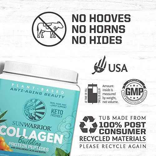 Sunwarrior Collagen Building Protein Peptides, Natural, 500 g Sunwarrior Au supplements