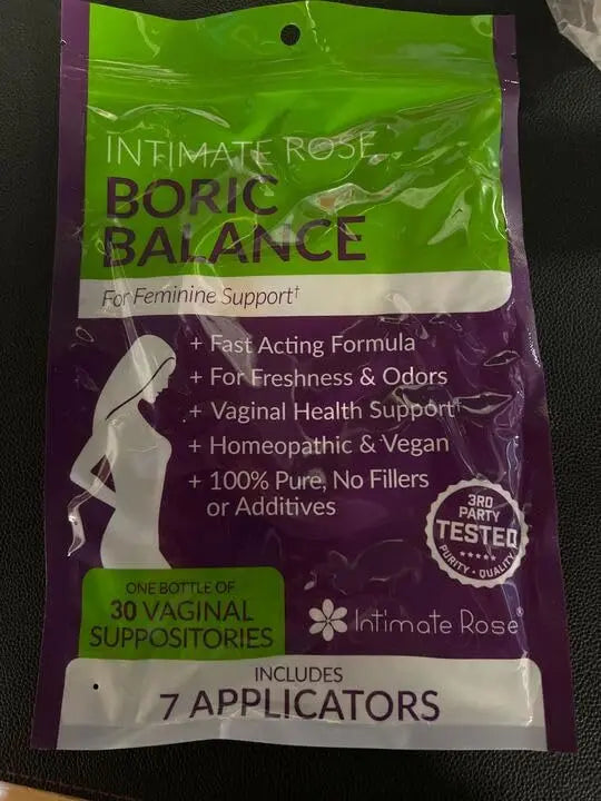 Intimate Rose Combo Pack! Flora Bloom Probiotics for Women (One Bottle) and Boric Balance Boric Acid Intimate Rose Au supplements