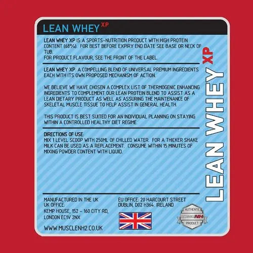 MuscleNh2 Lean Whey XP Diet Whey Protein Powder, Low Fat and Sugar, High Protein MuscleNh2 Au supplements