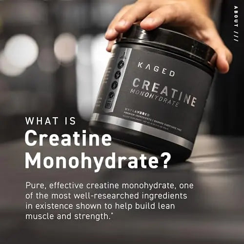 Kaged Pre Sport & Creatine Monohydrate Bundle | Glacier Grape Pre + Unflavored Creatine Kaged Au supplements