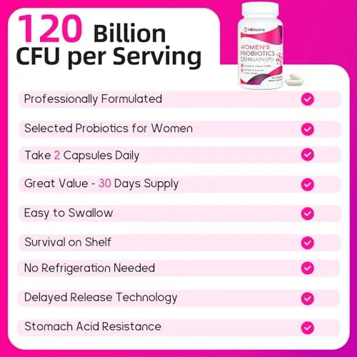 120 Billion CFU Probiotic - Menopause Support Probiotics for Women, 13-in-1 Natural Negima Au supplements