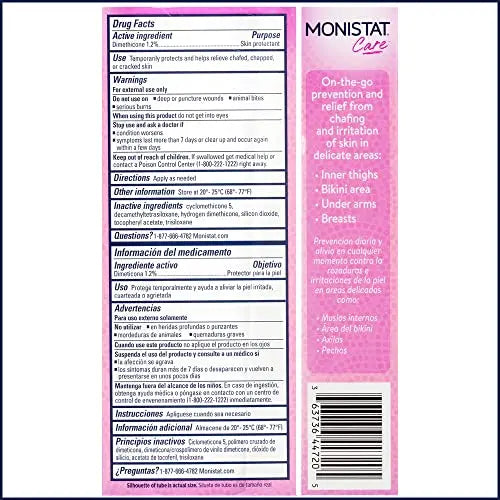 Monistat Chafing Relief Powder Gel, Anti-Chafe Protection, Fragrance Free Chafing Gel, 1.5 Oz, 1 Pack Monistat Au supplements