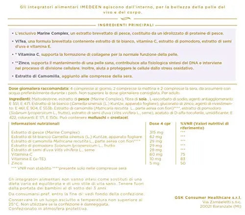 IMEDEEN Prime Renewal Anti-Aging Dietary Supplement — ViTea, Marine Complex, Vitamin C, E, and Zinc Imedeen Au supplements