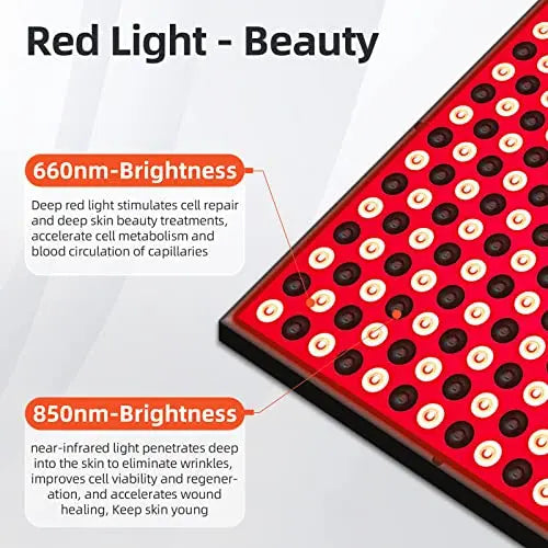 TherapSky Red Light Therapy Device 45W LED Red Infrared Light Therapy Lamp w/Remote Control and Timer therapsky Au supplements