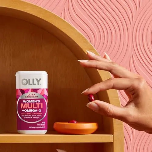 OLLY Ultra Women's Multi Softgels, Overall Health and Immune Support, Omega-3s, Iron, Vitamins A, D, C, E, B12, Daily Multivitamin, 30 Day Supply - 60 Count OLLY Au supplements