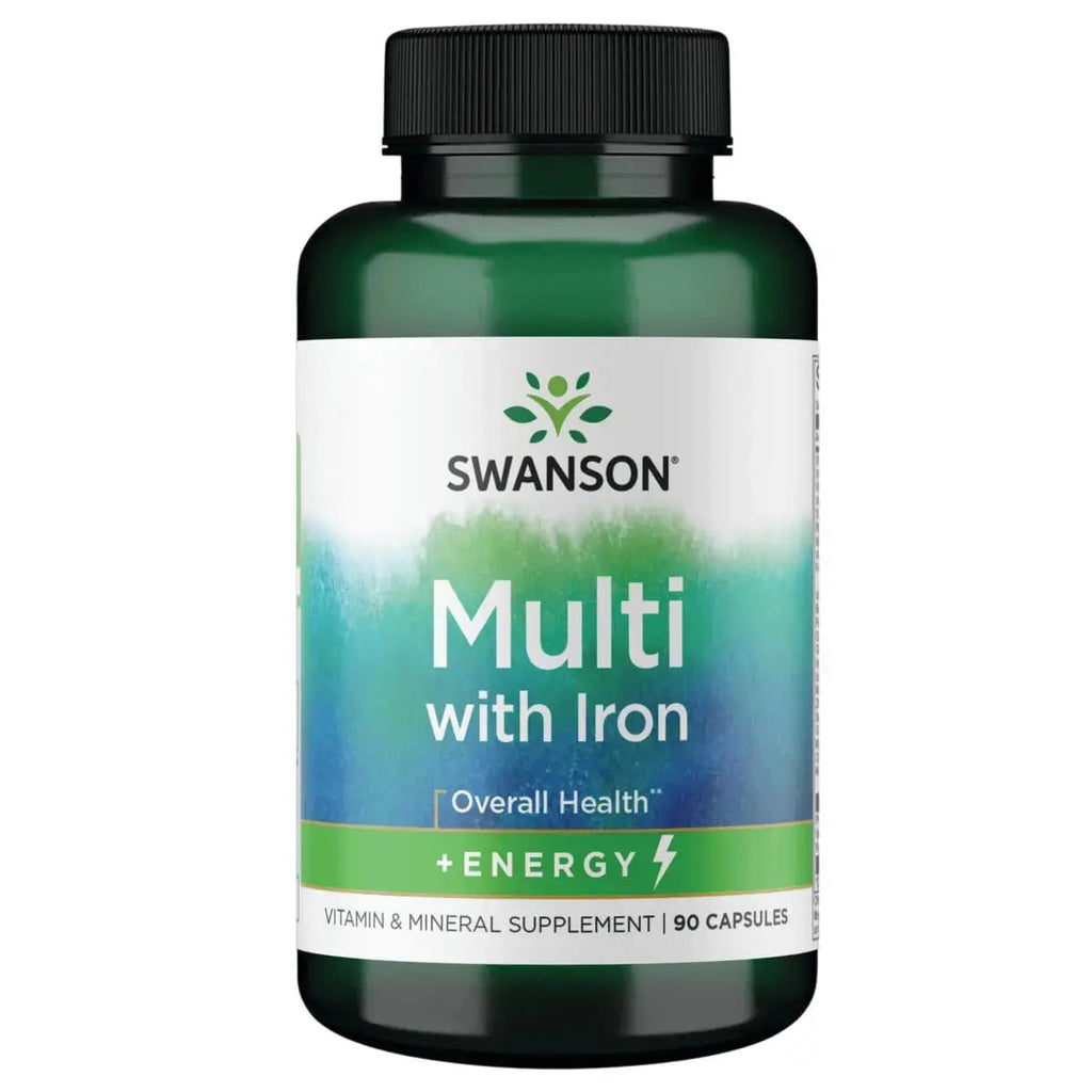 Swanson Active One Multivitamin with Iron 90 Capsules Swanson Au supplements