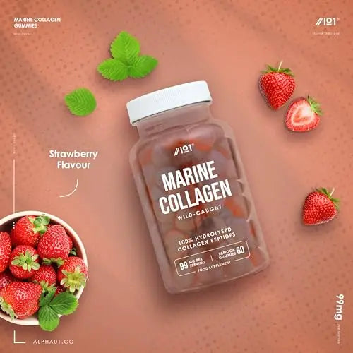 Marine Collagen Gummies - Wild-Caught Marine - Tapioca Based - High Potency Hydrolysed Marine Collagen Gummies ALPHA01 Au supplements