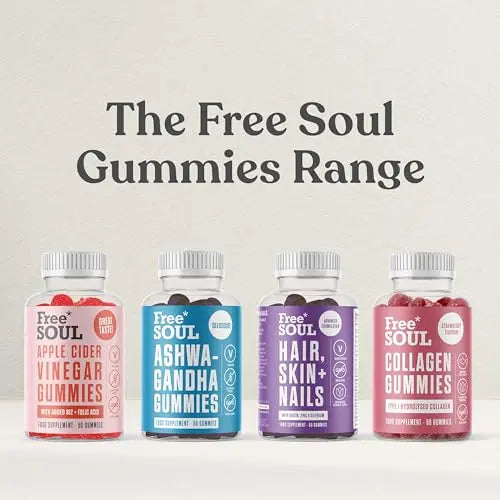 Collagen Gummies, Marine Collagen Supplement with Effective Type 1 Hydrolysed Collagen Peptides Free Soul Au supplements