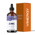 VIMERGY USDA Organic Zinc Supplements for Women & Men (7.5mg Liquid Zinc Per Serving) Fast-Absorbing Immune Support