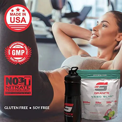 Granite Vaso Blast Advanced 'Stim-Free' Pre-Workout | Supports Vasodialation, NO Conversion Granite Supplements Au supplements