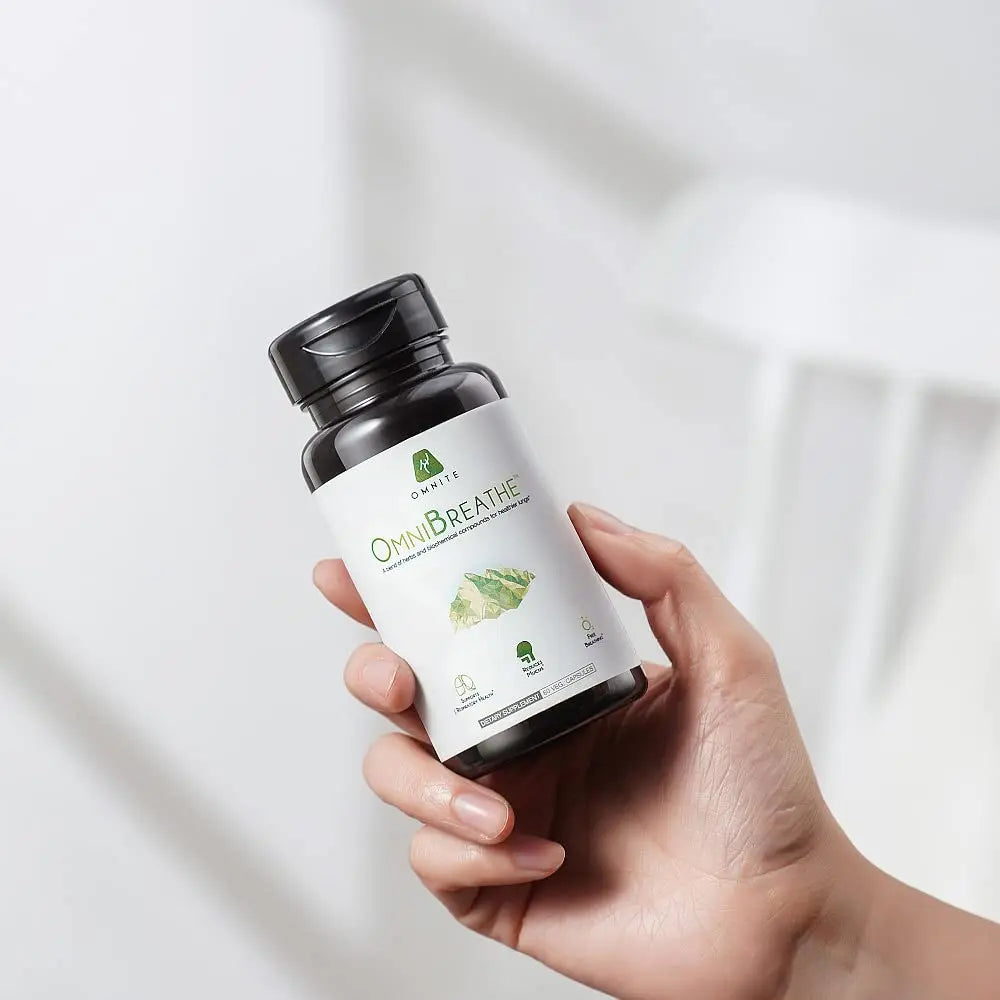 OmniBreathe for Lung Cleanse Detox Respiratory Wellness - Help Reduce Mucus & Cough for All Kinds Omnite Au supplements