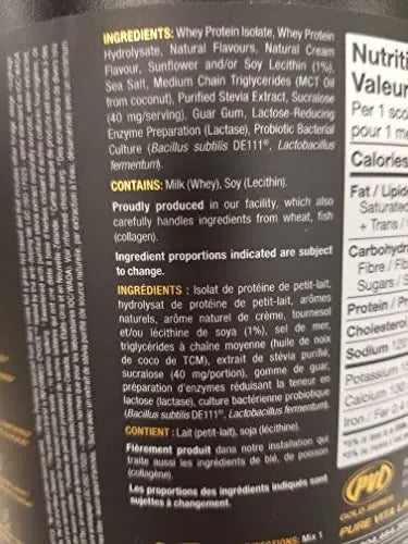 PVL ISO Gold – Grass Fed - Premium Isolate 100% Whey Protein Shake - Orange Krush'd - 908 g PVL Au supplements