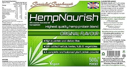 Specialist Supplements HempNourish Protein Powder 500g Specialist Supplements Au supplements