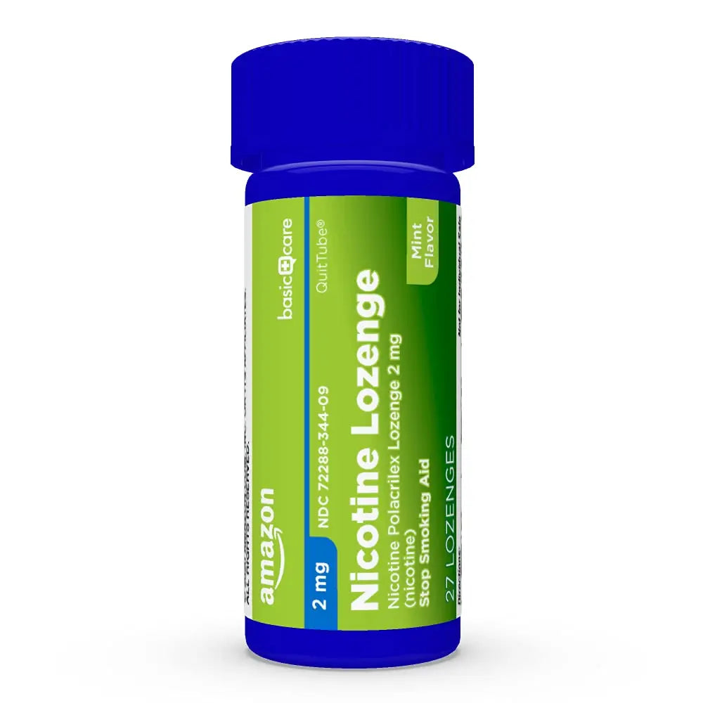 Amazon Basic Care Nicotine Polacrilex Lozenge, 2 mg (Nicotine), Mint Flavor Amazon Basic Care Au supplements