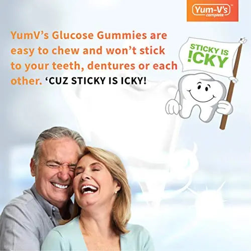 YumVs Complete Glucose Gummies, Raspberry Flavor, (60 Ct); Chewable YUM-V'S Au supplements
