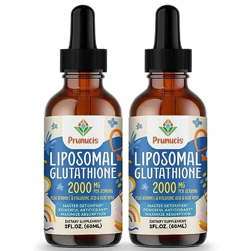 2000MG Liposomal Glutathione Liquid, 98% Absorption, Glutathione Liquid Supplement Prunucis Au supplements