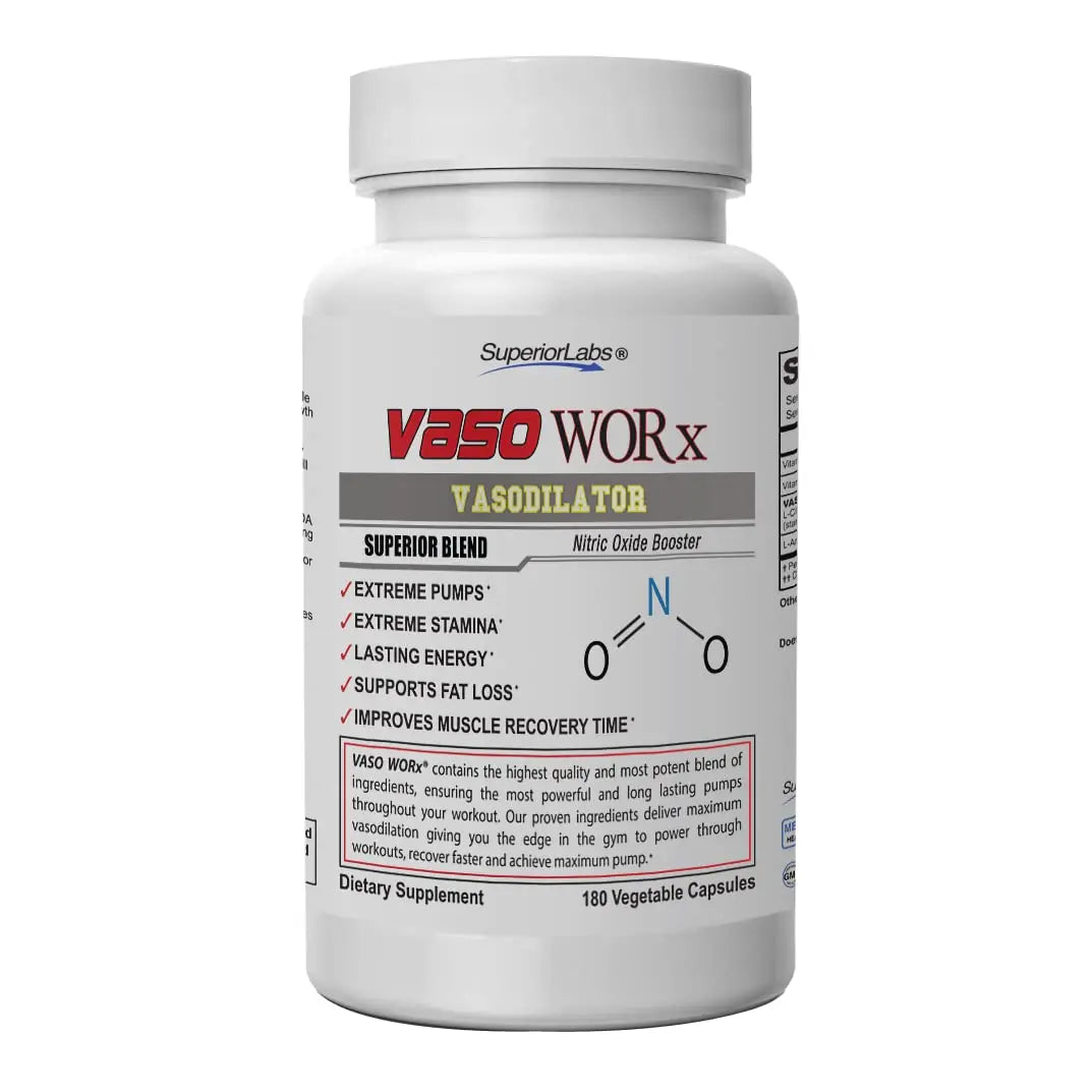 Superior Labs – VASOWORx  – Nitric Oxide Supplement – Extra Strength - 1,600 mg Superior Labs Au supplements