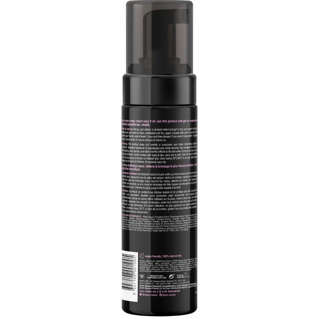 b.tan Ultra Dark Self Tanner Mousse | I Want The Darkest Tan Possible - Fast, 1 Hour Express