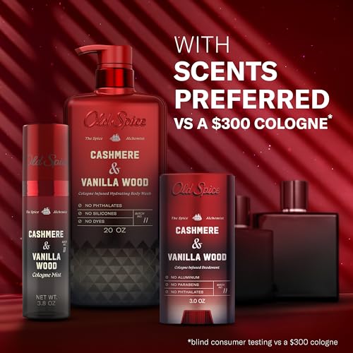 Old Spice Body Wash for Men, The Spice Alchemist Collection, 24/7 Cologne Infused Hydration, No Trade Off Formula