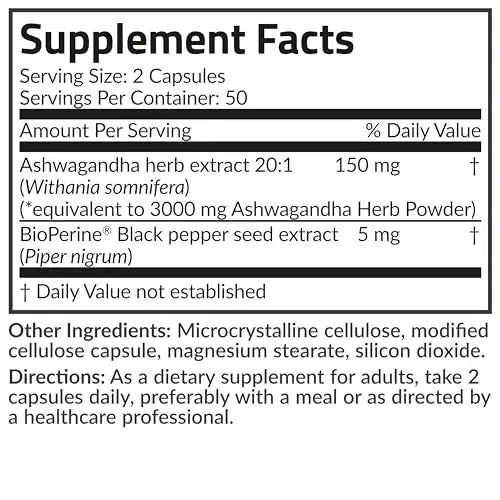 Futurebiotics Ashwagandha Extra Strength Stress & Mood Support with BioPerine Futurebiotics Au supplements