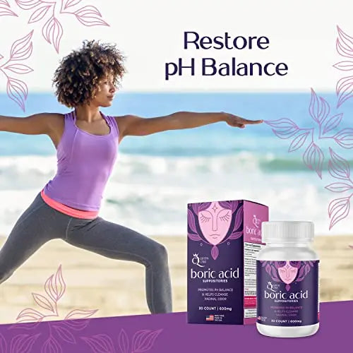 Queen Care - Boric Acid Suppositories, Boric Acid Suppositories for Feminine Care, Safe & All-Natural pH Queen Care Au supplements