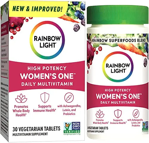 Rainbow Light Multivitamin for Women, Vitamin C, D & Zinc, Probiotics, Women’s One Rainbow Light Au supplements