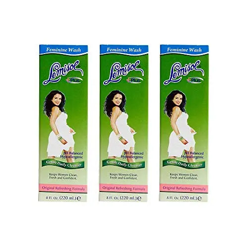 Lemisol Plus, Gentle Daily Feminine Cleanser, Original Refreshing Formula - 8 Oz (Pack of 3) Lemisol Au supplements
