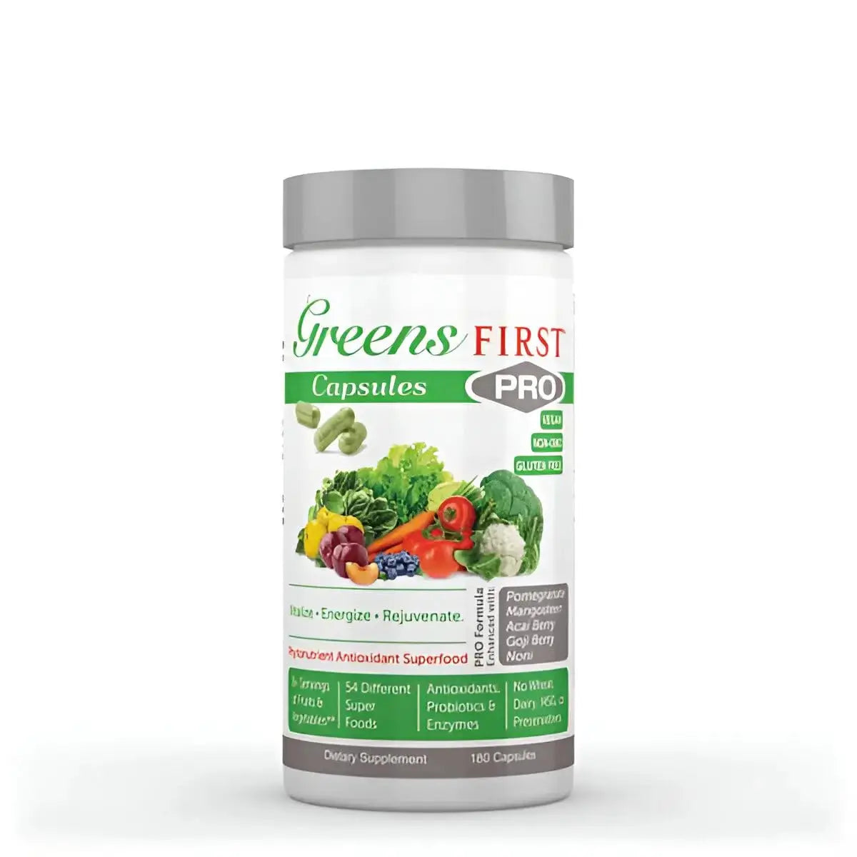Greens First Phytonutrient Capsules - 49 Antioxidant-Rich Superfoods with Organic Fruits & Veggies, Prebiotics, Probiotics Greens First Au supplements