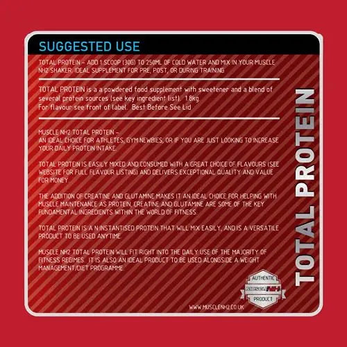 Muscle Nh2 Total Protein, Whey Protein Powder with Creatine Monohydrate and Glutamine Muscle Growth MuscleNh2 Au supplements