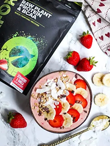 Vivo Life Perform Strawberry & Vanilla Flavour Vegan Protein Powder - BCAA Pea & Hemp Blend Vivo life Au supplements