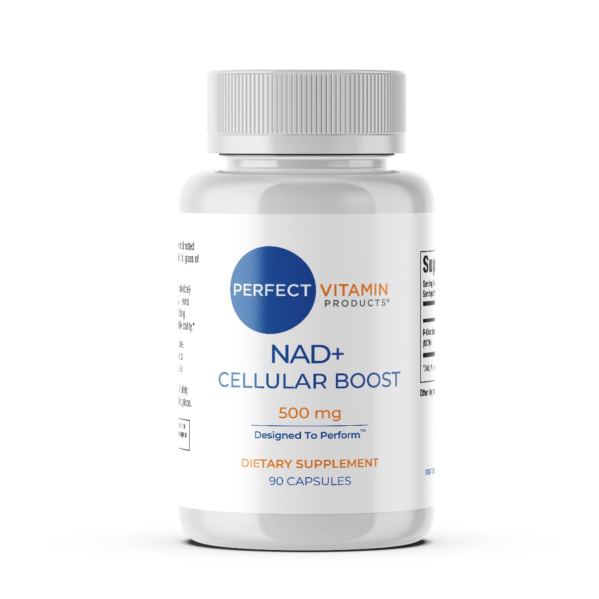 Perfect Vitamin Products NAD+ Cellular Boost – 500mg NMN Supplement for NAD+ Support, Cellular Energy, Brain Clarity & Anti-Aging – Longevity & Recovery Support – 90 Vegan Capsules (30 Servings) Perfect Vitamin Products Au supplements