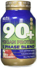 Nutrisport Aspartame Free 90 Plus Vegan Strawberry Protein Powder, 908 g Nutrisport Au supplements
