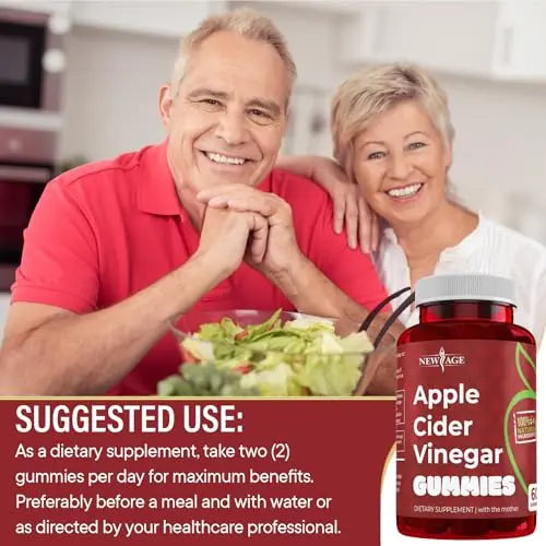 NEW AGE Apple Cider Vinegar Gummies 2-Pack - 120 Count - Immunity & Detox NEW AGE Au supplements