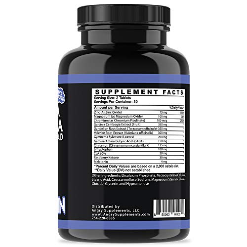 Garcinia Cambogia PM Weight Loss Sleep, All Natural Supplement w/Valerian Root & Melatonin Angry Supplements Au supplements